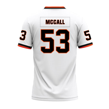 Oklahoma State - NCAA Football : Andrew McCall - White Premium Football Jersey