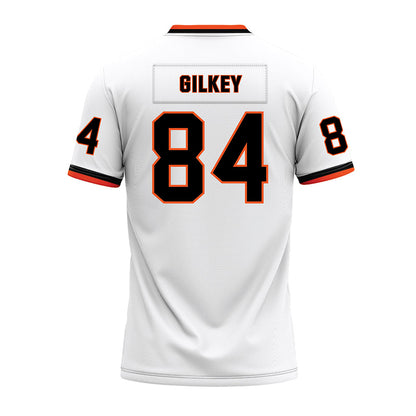 Oklahoma State - NCAA Football : Mason Gilkey - White Premium Football Jersey