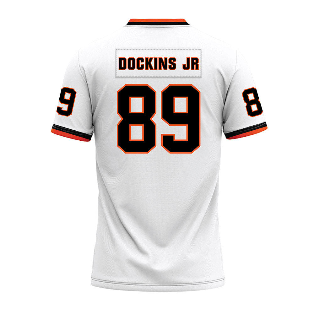 Oklahoma State - NCAA Football : Marcus Dockins Jr - White Premium Football Jersey