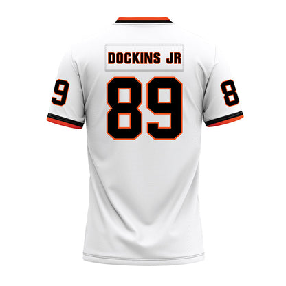 Oklahoma State - NCAA Football : Marcus Dockins Jr - White Premium Football Jersey