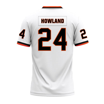 Oklahoma State - NCAA Football : Trent Howland - White Premium Football Jersey