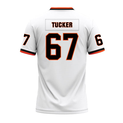 Oklahoma State - NCAA Football : Jaelen Tucker - White Premium Football Jersey