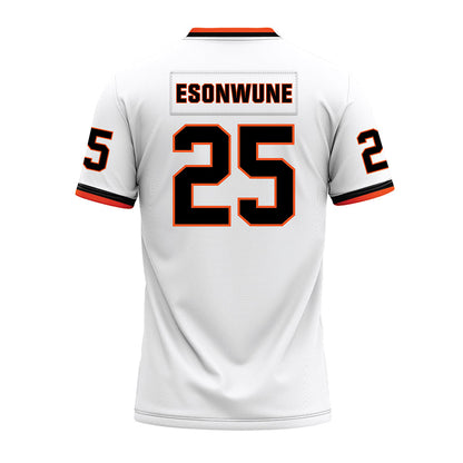 Oklahoma State - NCAA Football : Ike Esonwune - White Premium Football Jersey