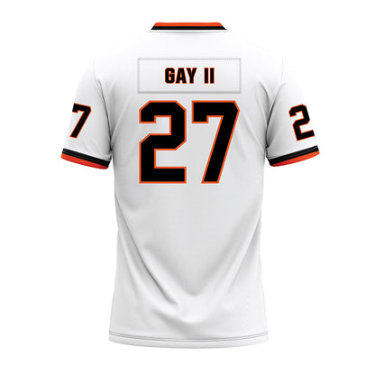 Oklahoma State - NCAA Football : Raymond Gay II - White Premium Football Jersey