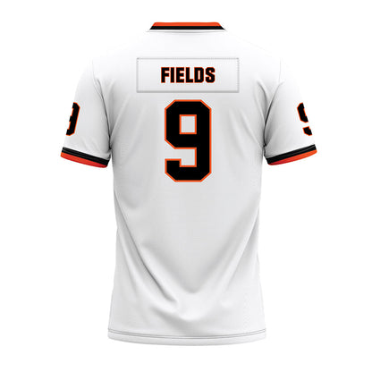 Oklahoma State - NCAA Football : Ladainian Fields - White Premium Football Jersey