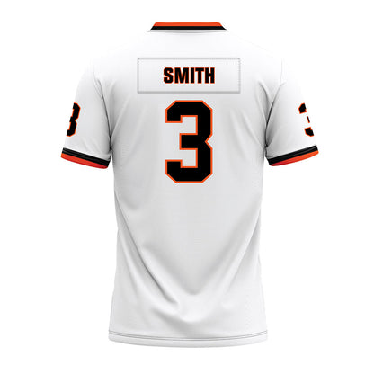 Oklahoma State - NCAA Football : Cameron Smith - White Premium Football Jersey