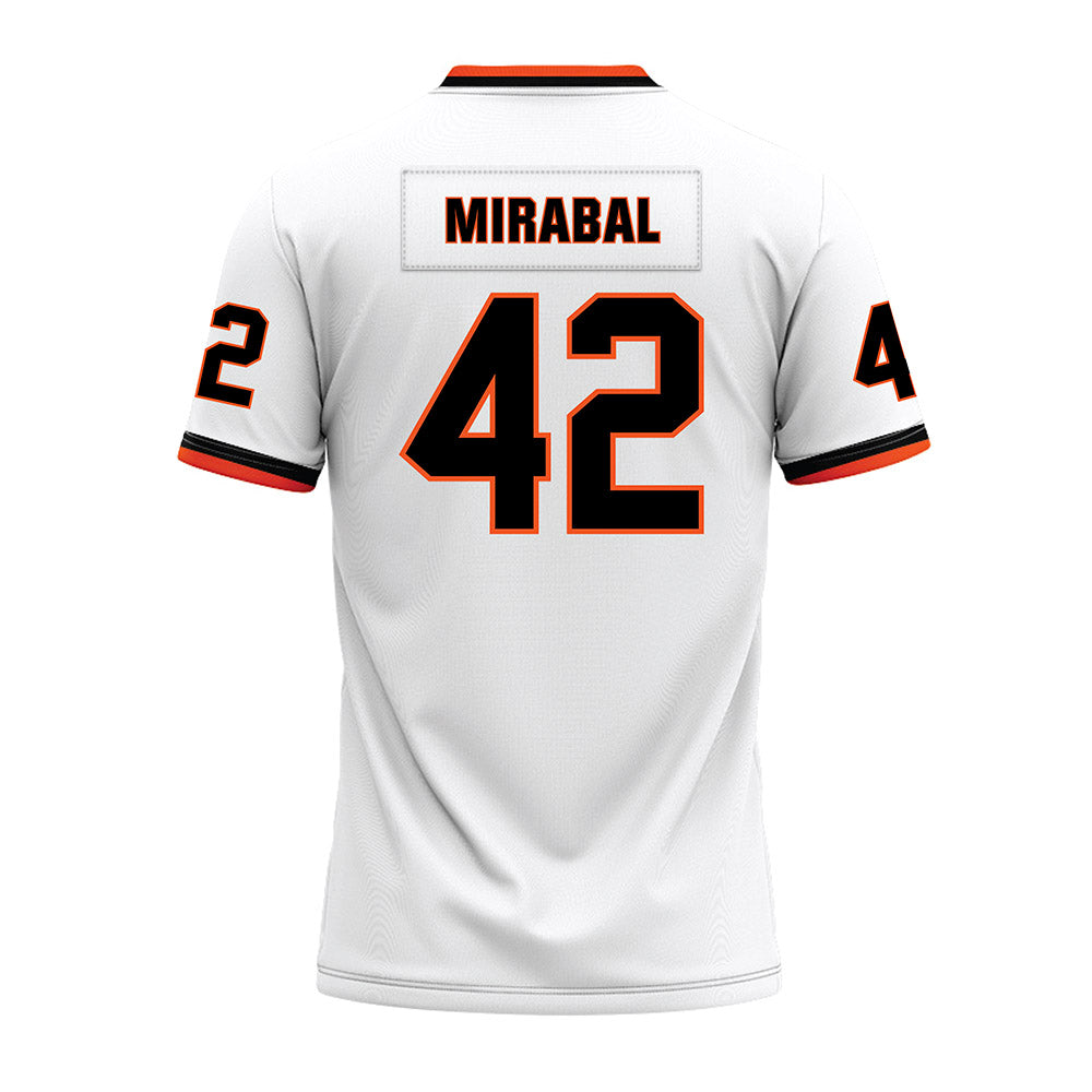 Oklahoma State - NCAA Football : Grant Mirabal - White Premium Football Jersey
