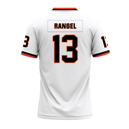 Oklahoma State - NCAA Football : Garret Rangel - White Premium Football Jersey