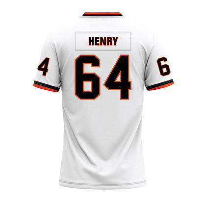 Oklahoma State - NCAA Football : Jarrett Henry - White Premium Football Jersey