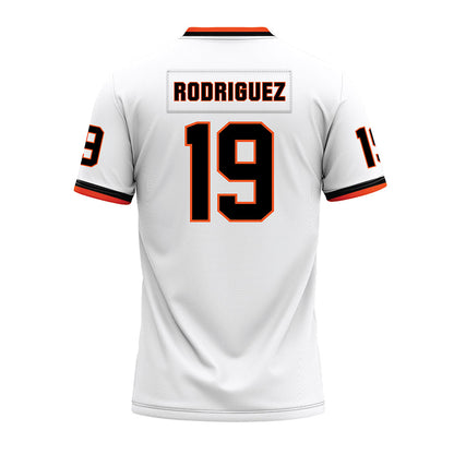 Oklahoma State - NCAA Football : Gabriel Rodriguez - White Premium Football Jersey