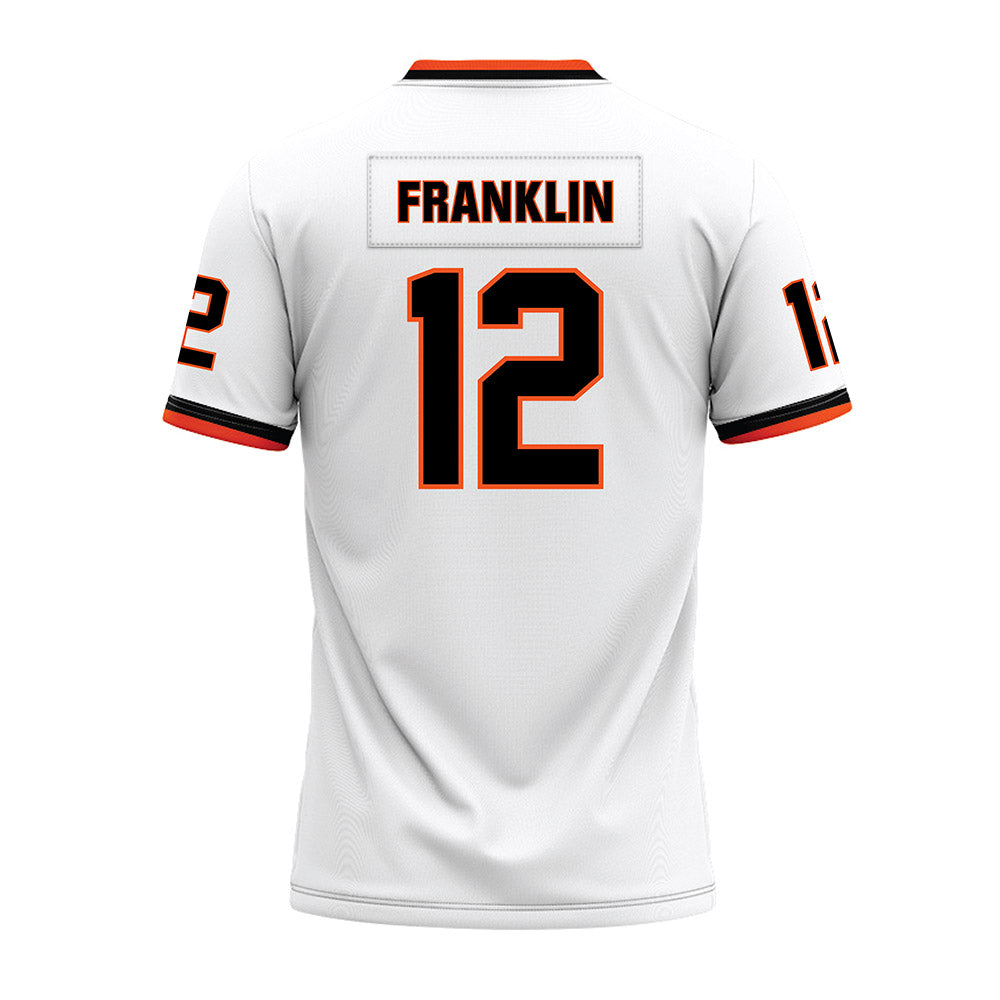 Oklahoma State - NCAA Football : Kamryn Franklin - White Premium Football Jersey