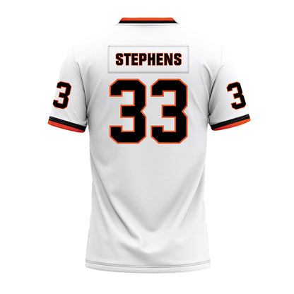 Oklahoma State - NCAA Football : Donavan Stephens - White Premium Football Jersey