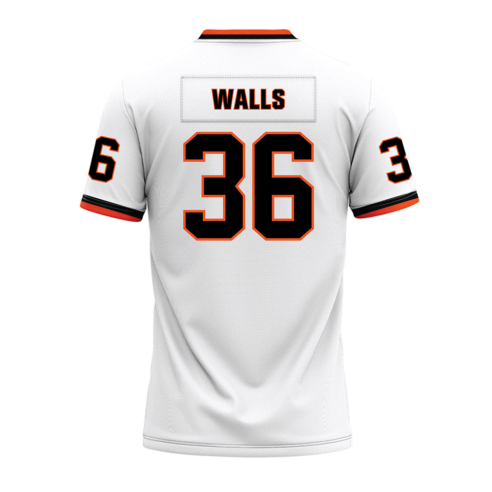 Oklahoma State - NCAA Football : Ty Walls - White Premium Football Jersey