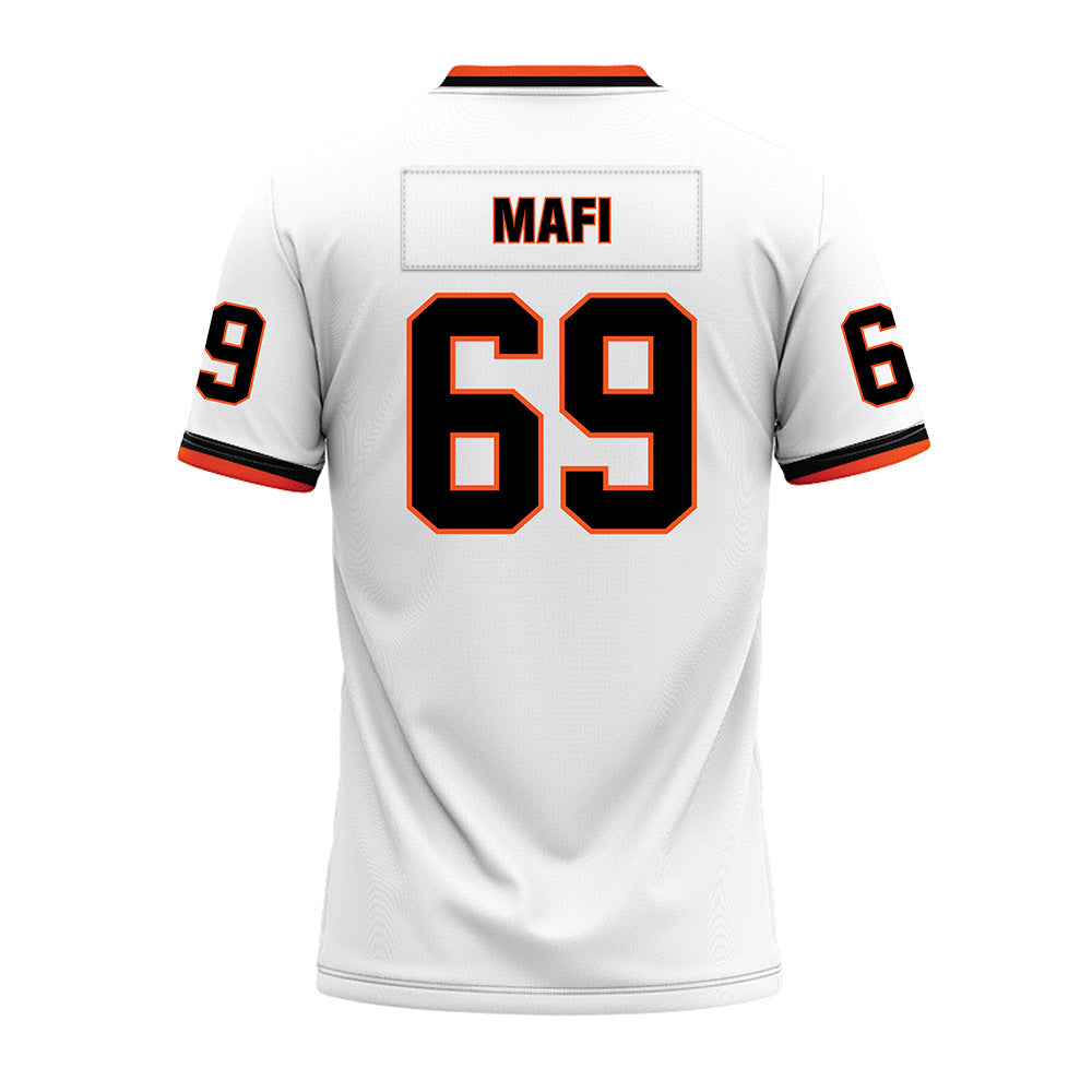 Oklahoma State - NCAA Football : Nuku Mafi - White Premium Football Jersey