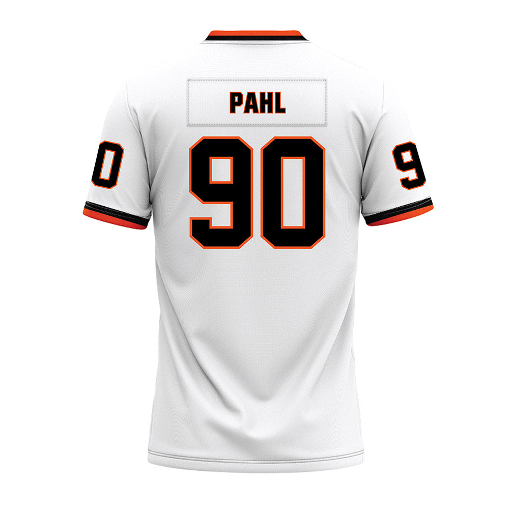 Oklahoma State - NCAA Football : Wes Pahl - White Premium Football Jersey