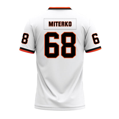 Oklahoma State - NCAA Football : Taylor Miterko - White Premium Football Jersey