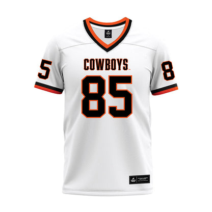 Oklahoma State - NCAA Football : Grayson Brousseau - White Premium Football Jersey-0