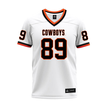 Oklahoma State - NCAA Football : Marcus Dockins Jr - White Premium Football Jersey