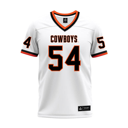 Oklahoma State - NCAA Football : Austin Young - White Premium Football Jersey