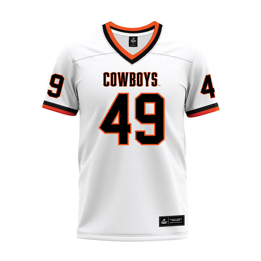 Oklahoma State - NCAA Football : Reed DeQuasie - White Premium Football Jersey