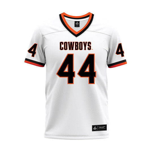 Oklahoma State - NCAA Football : Justin Wright - White Premium Football Jersey