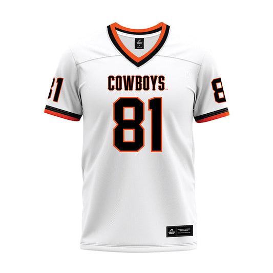 Oklahoma State - NCAA Football : camron Heard - White Premium Football Jersey