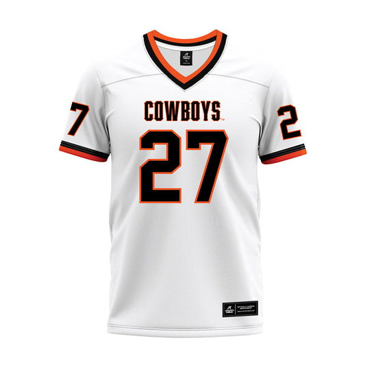 Oklahoma State - NCAA Football : Raymond Gay II - White Premium Football Jersey