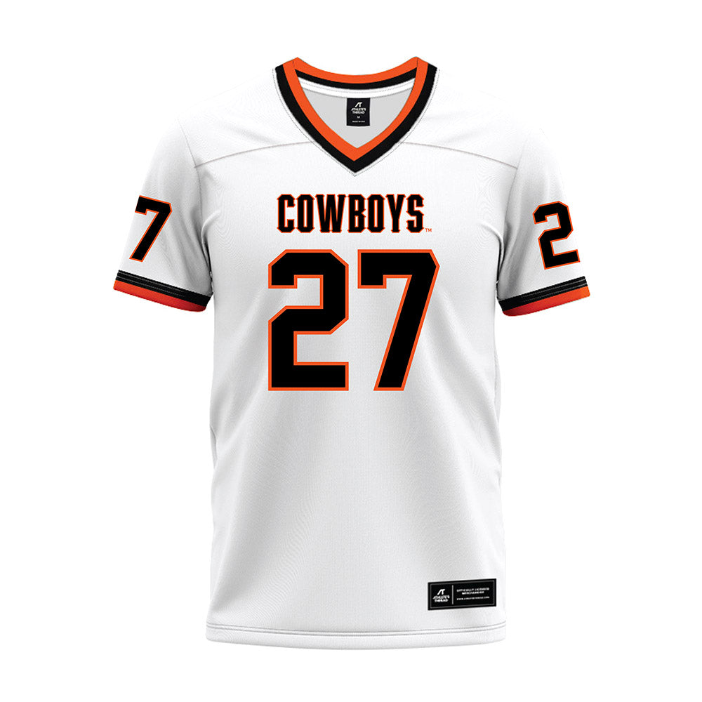 Oklahoma State - NCAA Football : Raymond Gay - White Premium Football Jersey