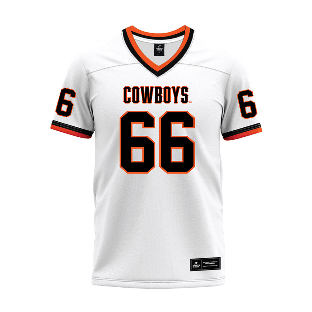 Oklahoma State - NCAA Football : Joe Michalski - White Premium Football Jersey