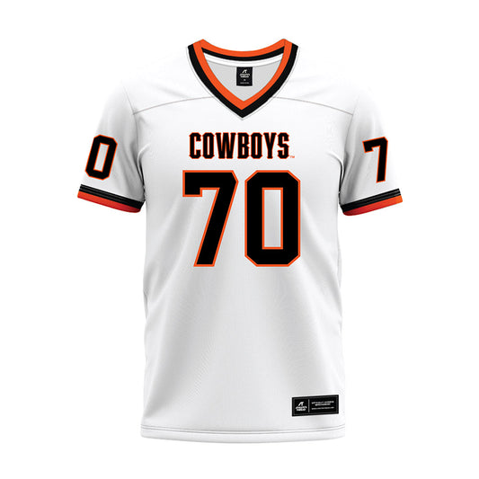 Oklahoma State - NCAA Football : Jack Endean - White Premium Football Jersey