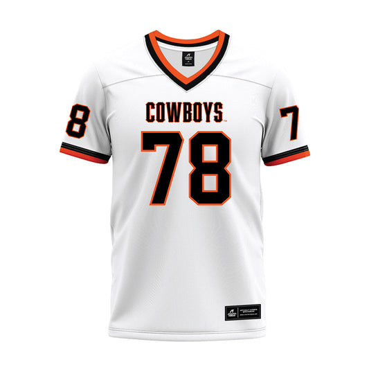 Oklahoma State - NCAA Football : Davis Dotson - White Premium Football Jersey