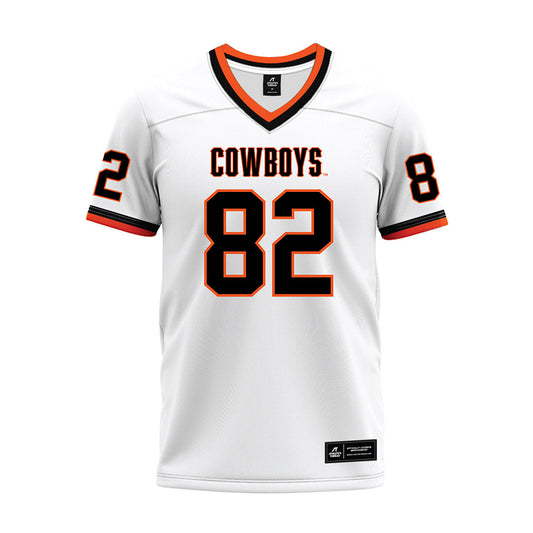 Oklahoma State - NCAA Football : Quinton Stewart - White Premium Football Jersey