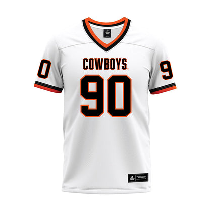 Oklahoma State - NCAA Football : Wes Pahl - White Premium Football Jersey