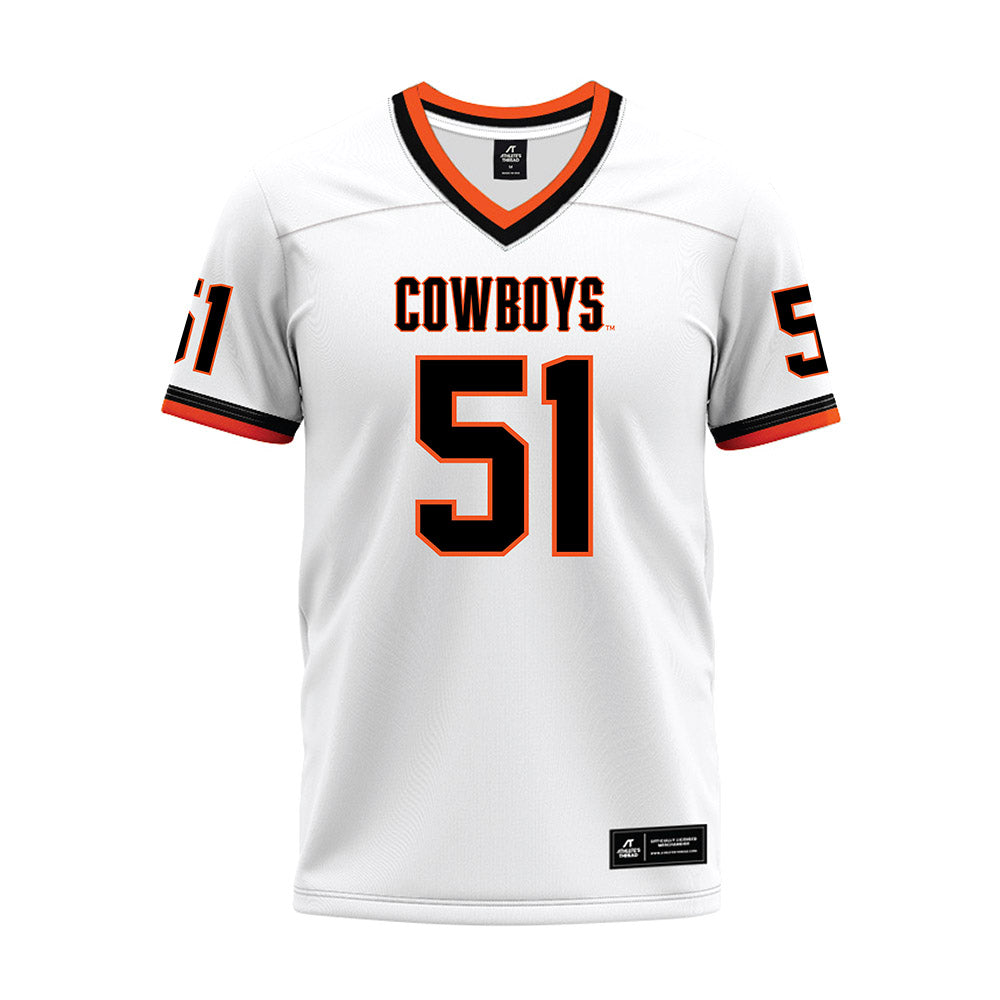 Oklahoma State - NCAA Football : Austin Kawecki - White Premium Football Jersey