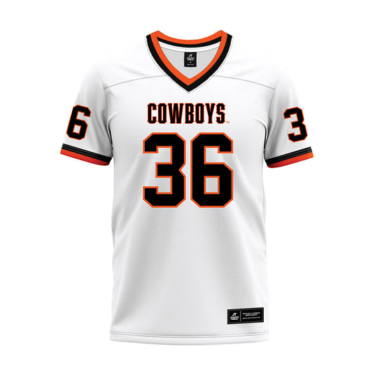 Oklahoma State - NCAA Football : Ty Walls - White Premium Football Jersey