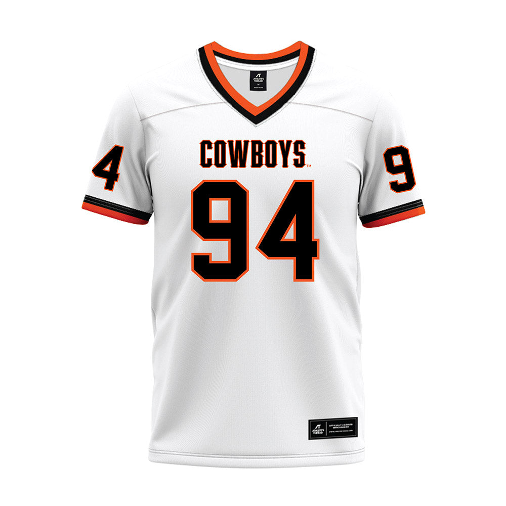 Oklahoma State - NCAA Football : Armstrong Nnodim - White Premium Football Jersey