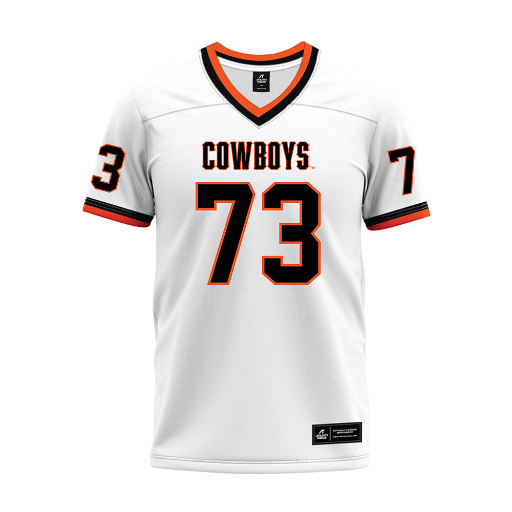 Oklahoma State - NCAA Football : Jason Brooks Jr - White Premium Football Jersey