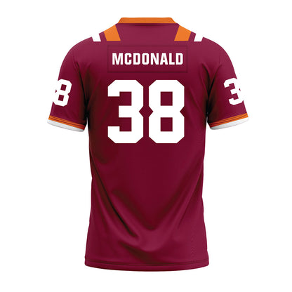 Virginia Tech - NCAA Football : Jayden McDonald - Premium Football Jersey