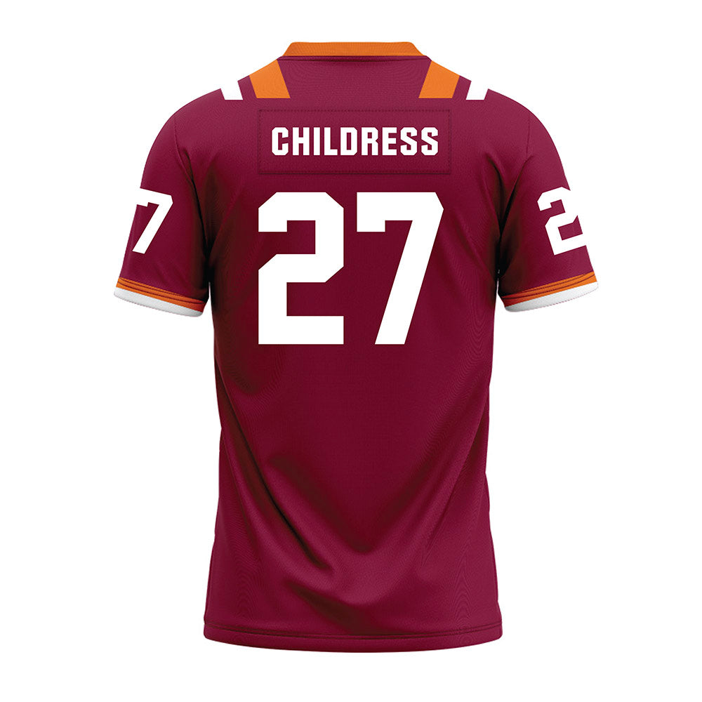 Virginia Tech - NCAA Football : Tyler Childress - Premium Football Jersey