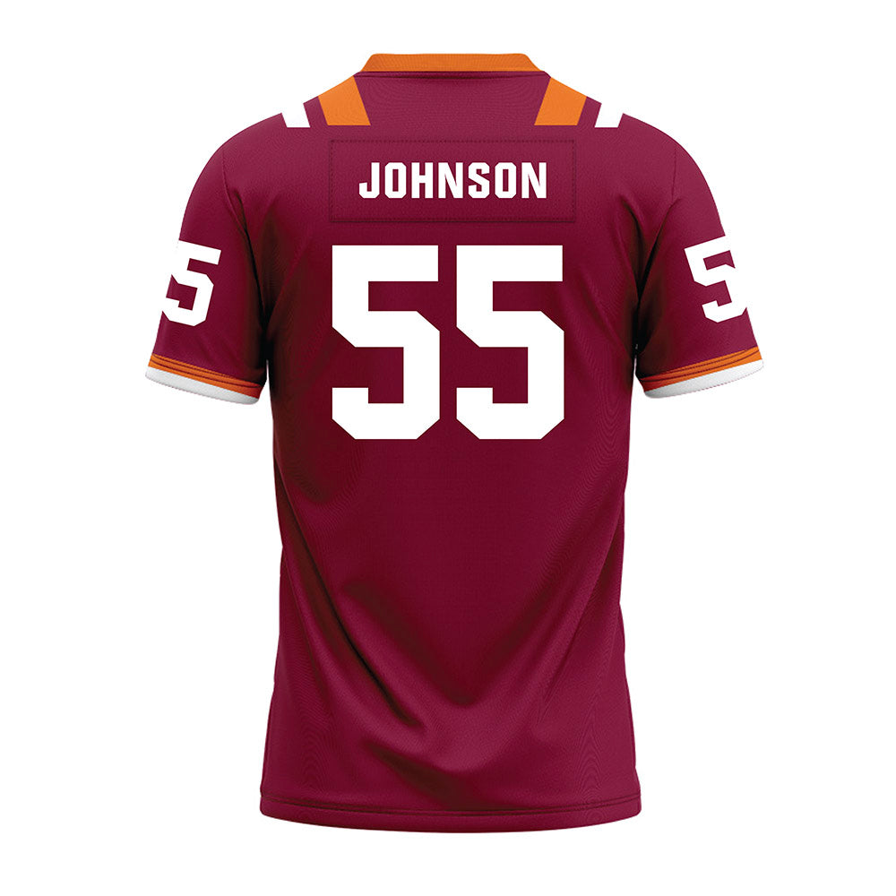 Virginia Tech - NCAA Football : Gerard Johnson - Premium Football Jersey-1