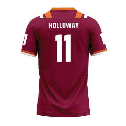 Virginia Tech - NCAA Football : Tucker Holloway - Premium Football Jersey