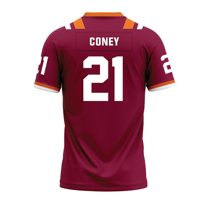 Virginia Tech - NCAA Football : Jeremiah Coney - Premium Football Jersey