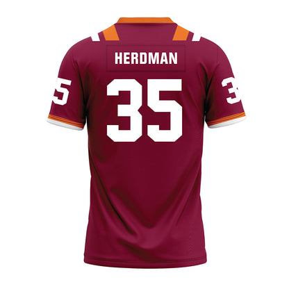 Virginia Tech - NCAA Football : Cade Herdman - Premium Football Jersey