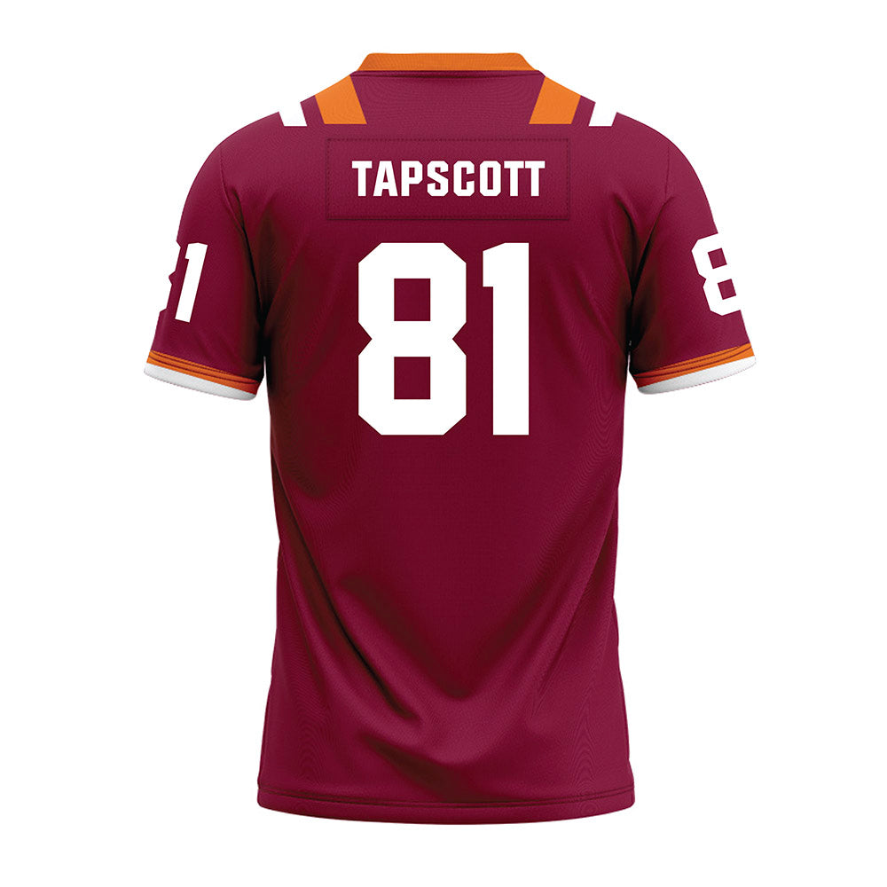 Virginia Tech - NCAA Football : Jordan Tapscott - Premium Football Jersey