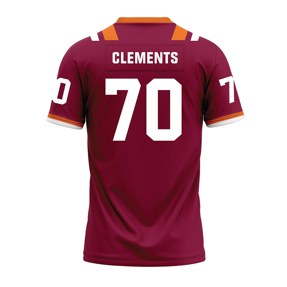 Virginia Tech - NCAA Football : Parker Clements - Premium Football Jersey