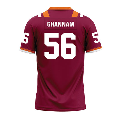 Virginia Tech - NCAA Football : Layth Ghannam - Premium Football Jersey