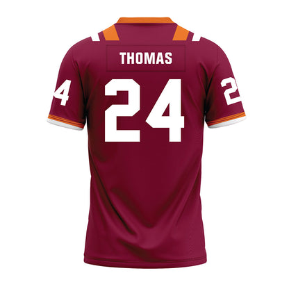 Virginia Tech - NCAA Football : Malachi Thomas - Premium Football Jersey