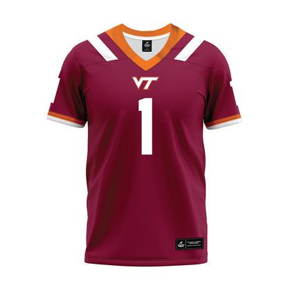 Virginia Tech - NCAA Football : Dante Lovett - Premium Football Jersey