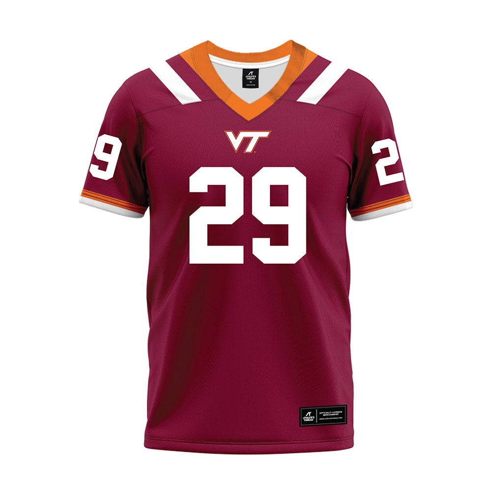 Virginia Tech - NCAA Football : Jahmari DeLoatch - Premium Football Jersey-0