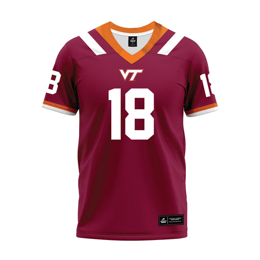 Virginia Tech - NCAA Football : William Watson - Premium Football Jersey-0